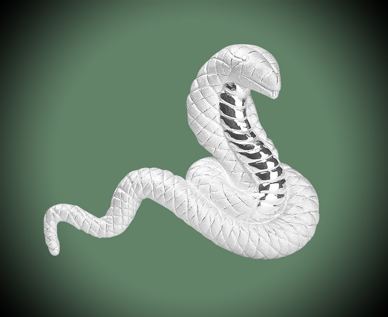 浮雕蛇，純銀20克